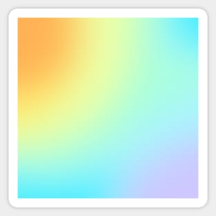 Unique Pastel Rainbow Gradient Sticker